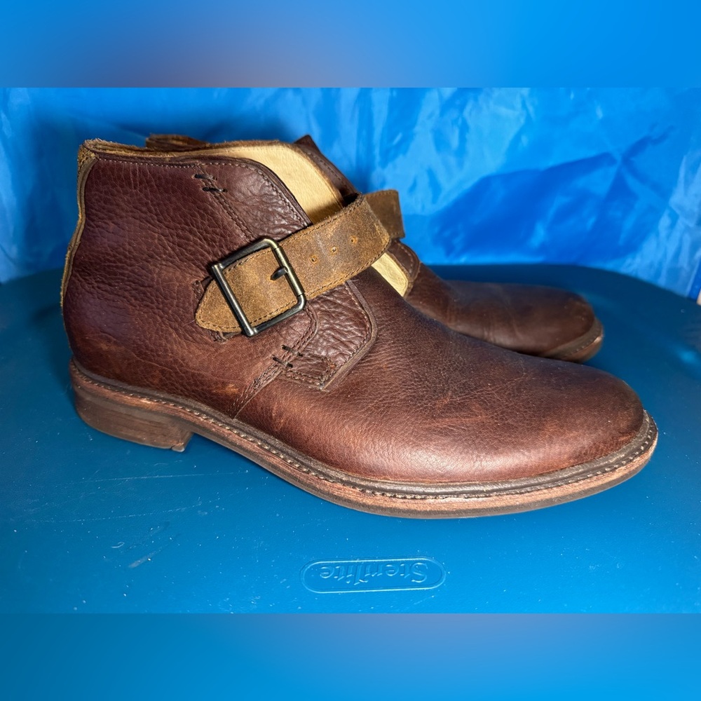Ugg Australia “Graham” Brown Ankle Boots with Buckle - Size 8